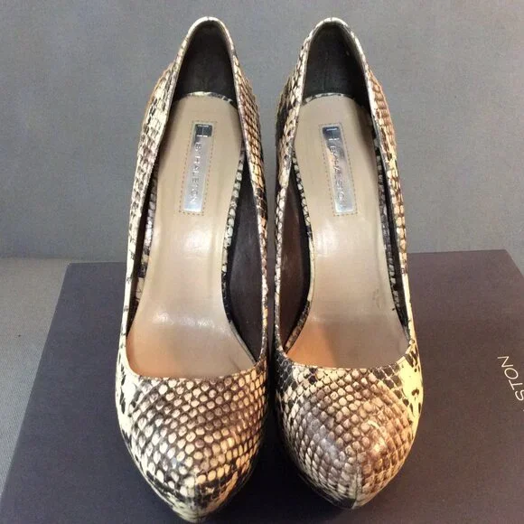 H By Halston faux snake and suede stiletto Abby pump - Picture 4 of 11